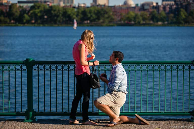 Charles River Engagement Proposal: Jon & Elizabeth