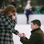 Boston Commons Frog Pond wedding proposal ice skating