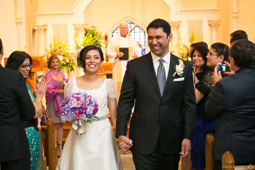 Indian bride and groom at Elm Bank wedding photos in Wellesley, MA