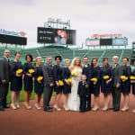 Boston Fenway Park wedding ceremony photos and Commonwealth Hotel wedding reception photos