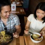 Ramen-themed engagement sessions and Jamaica Plain Pond Engagement session photos