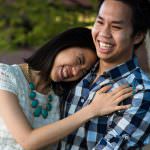Ramen-themed engagement sessions and Jamaica Plain Pond Engagement session photos
