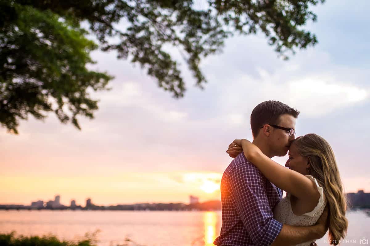 Charles River engagement session photos
