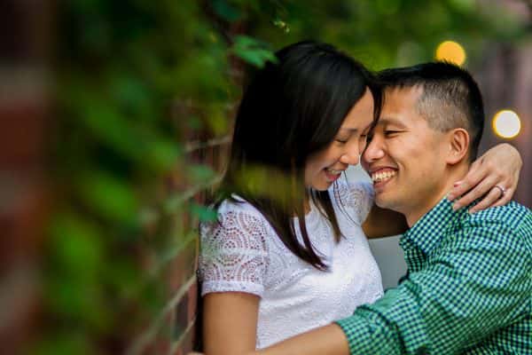 Boston Commons and Beacon Hill engagement session photos in the summer
