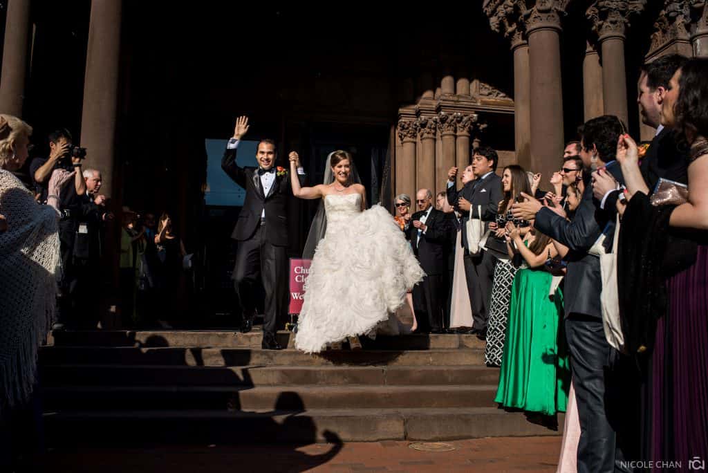 Boston Trinity Church wedding ceremony photos and Fairmont Copley multicultural wedding reception photos