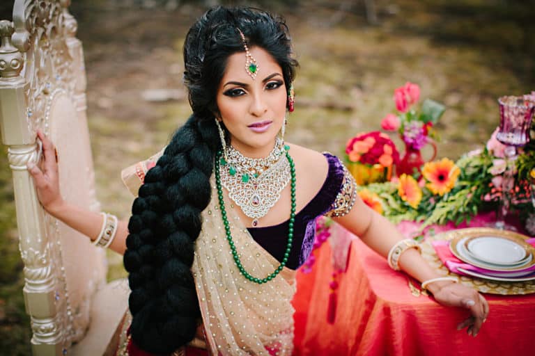 Mughal-inspired Boston Indian wedding photography