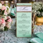 boston gold and pastel green wedding theme