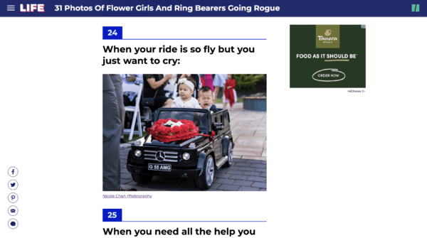 a page with a picture of a baby in a toy car.