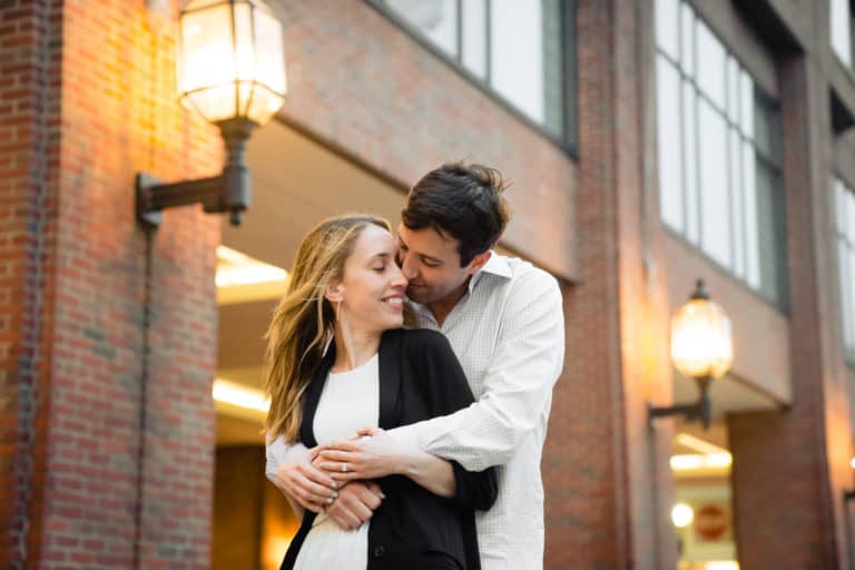 Romantic Boston hotel wedding proposal