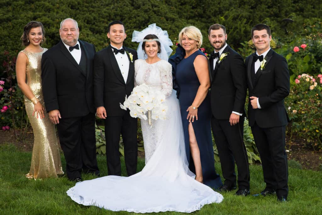 boston wedding family photo