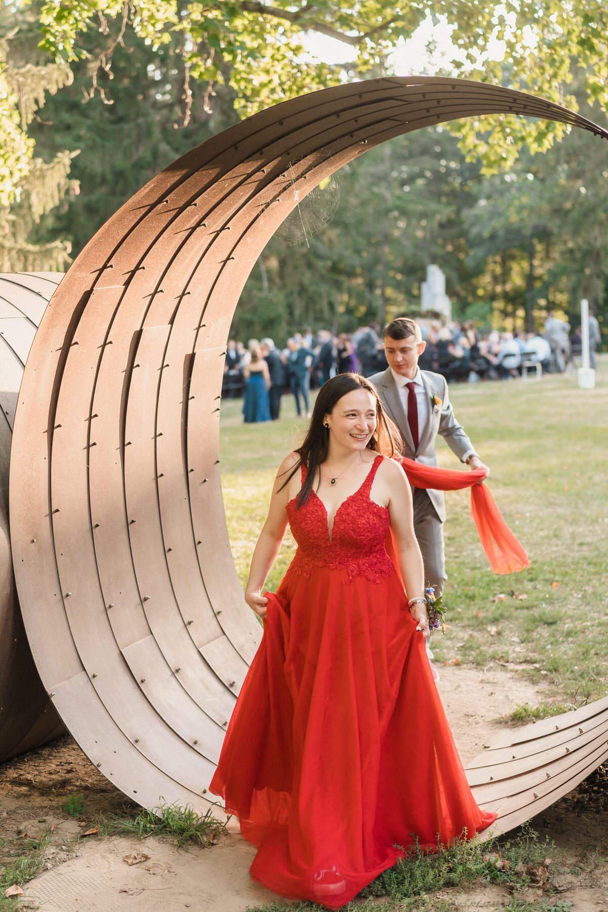 deCordova Sculpture Park and Museum wedding by nicole chan photography - non traditional jewish wedding